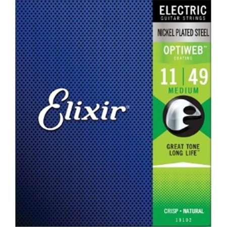 ELIXIR Elixir 19102-U Optiweb Coated Medium Electric Guitar Strings - Custom Light 19102-U